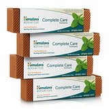 Himalaya Botanique Complete Care Toothpaste, Herbal, Mint Flavor, Fights Plaque, Freshens Breath, Fluoride Free, No Artificial Flavors, SLS Free, Cruelty Free, Foaming, 5.29 Oz, 4 Pack