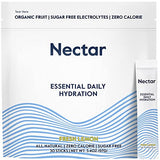 Nectar Hydration Packets - Electrolytes Powder Packets - No Sugar or Calories - Organic Fruit Liquid Daily IV Hydrate Packets for Hangover & Dehydration Relief and Rapid Rehydration (Lemon 30 Pack)