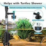 AQQA Aquarium Vacuum Gravel Cleaner Electric Fish & Turtle Tank Water Changer 6 in 1 Multi-Functional Aquarium Cleaning Tools Set for Water Cleaning & Circulation (20W, 320GPH)