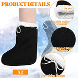 Giegxin 2 Pcs Cast Toe Cover Sock Thick Warm Foot Cast Sock Plaster Stocking Protective for Women Men Leg Ankle When Walking(Black, 13.39 x 10.24 in)