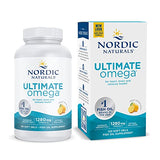 Nordic Naturals Ultimate Omega, Lemon Flavor - 120 Soft Gels - 1280 mg Omega-3 - High-Potency Omega-3 Fish Oil Supplement with EPA & DHA - Promotes Brain & Heart Health - Non-GMO - 60 Servings