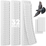 Petfolio 32 Pack Bird Deterrents for Outside Patio - 35ft Transparent Balcony Pigeon Deterrent Spikes to Keep Birds Away. Anti Bird Spikes for Pigeons and Other Small Birds, Crows, Woodpeckers & Cats