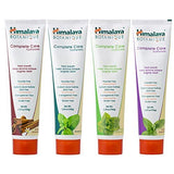 Himalaya Botanique Complete Care Toothpaste, Herbal, Variety Pack, Fights Plaque, Freshens Breath, Fluoride Free, No Artificial Flavors, SLS Free, Cruelty Free, Foaming, 5.29 Oz, 4 Pack
