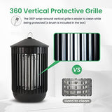 Bug Zapper Outdoor, Electric Mosquito Zapper Indoor, Fly Trap, Fly Zapper, Mosquito Killer, 20W UV Bulb Lamp, Waterproof Insect Repellent Catcher for Camping, Garden, Patio, Home, Kitchen, Backyard