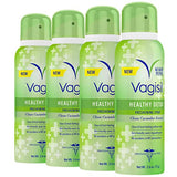 Vagisil Healthy Detox Freshening Spray for Feminine Hygiene, Gynecologist Tested, Paraben Free, Clean Cucumber Essence, 2.6 oz (Pack of 4)