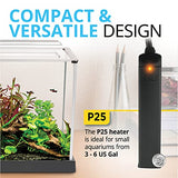 Fluval P25 Submersible Aquarium Heater for Up to 6 Gallons, 25 Watts