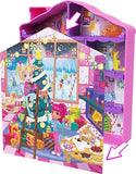 Polly Pocket Dolls Advent Calendar, Gingerbread House Playset with 25 surprise gifts!