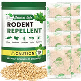 REALPETALED Natural Rodent Repellent Pouches: Mouse and Spider Repellent Indoor - Peppermint Oil to Repel Mice and Rats - Stay Away Rodent Repellent for House Basement Outdoor - 10 Pouches