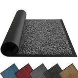 Mibao Dirt Trapper Mat for Indoor&Outdoor, 36"x60"(90x150cm), Grey Black,Washable Barrier Rug, Heavy Duty Non-Slip Entrance Shoes Scraper, Super Absorbent Front Door Carpet