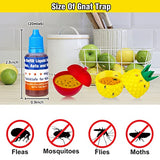 Fruit Fly Trap Refills Liquid Only,Ready-to-Use Fruit Fly Traps for Indoors Refill Liquid,Fruit Fly Trap Bait Refill,Fruit Fly Gnat Traps Killer for Home,Kitchen,Suitable for T-E-R-R-O(12 Pack)