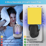 HiAnifri Flying Insect Trap Plug-In, 2023 Upgrade Mosquito Trap Gnat Killer Indoor, Safe Non-Toxic UV Light Attractant Night Light Fly Trap with Sticky Pad for Flies, Gnats, Moths(1 Pack, Black)