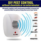 Bell + Howell Ultrasonic Pest Repeller Home Kit (Pack of 3), Ultrasonic Pest Repeller, Pest Repellent for Home, Bedroom, Office, Kitchen, Warehouse, Hotel, Safe for Human and Pet