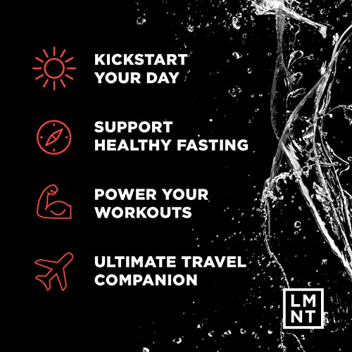 LMNT Zero-Sugar Electrolytes - Watermelon Salt - Hydration Powder Packets | No Artificial Ingredients | Keto & Paleo Friendly | 30 Sticks