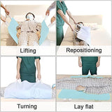 2 Pack Bed Pads for Incontinence Positioning Bed Pad with Handles for Lift and Transfer Reusable Waterproof Bed Pads Washable Incontinence Bed Pads for Elderly Hospital Home Care 36” × 34”