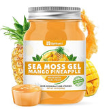 Sea Moss Gel, 18 OZ Wildcrafted Irish Seamoss Gel Rich in 92 Minerals & Vitamins Supports Immune System & Thyroid & Antioxidant, Non-GMO Organic Raw Sea Moss Supplements Mango Pineapple Flavor