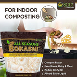 All Seasons Bokashi Compost Starter 5 lbs (2 Gallon) - Dry Bokashi Bran for Kitchen Compost Bin - Compost Food & Pet Waste Quickly & Easily with Low Odor by SCD Probiotics