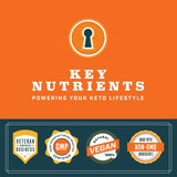 KEY NUTRIENTS Electrolytes Powder Packets - Tangy Orange 40 Pack Hydration Packets - Travel Hydration Powder - No Sugar, No Calories, Gluten Free - Made in USA