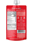 Designer Wellness Protein Smoothie, Real Fruit, 12g Protein, Low Carb, Zero Added Sugar, Gluten-Free, Non-GMO, No Artificial Colors or Flavors, Strawberry Banana, 12 Count