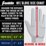 Franklin Sports Tampa Bay Buccaneers Youth NFL Football Receiver Gloves - Receiver Gloves For Kids - NFL Team Logos and Silicone Palm - Youth M/L Pair