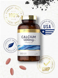 Carlyle Calcium 1200mg with Vitamin D3 | 300 Caplets | Non-GMO, Gluten Free, and Vegetarian