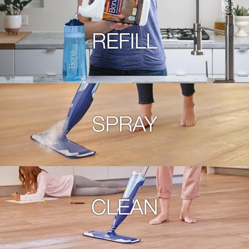 Bona Hardwood Floor Cleaner Refill - 128 fl oz - Cedar Wood Scent - Residue-Free Floor Cleaning Solution Spray Mop and Spray Bottle Refill - For Wood Floors