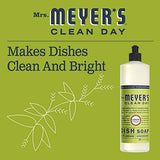 Mrs. Meyer's Clean Day Liquid Dish Soap, Cruelty Free and Non-Toxic, Lemon Verbena Scent, 16 oz- Pack of 6