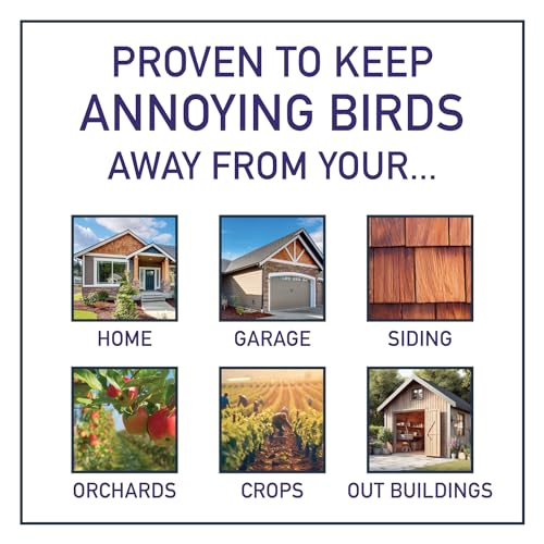 Bird Blaster | Highly Effective & Easy to Use | Small Woodpeckers & Other Small Little Annoying Invasive Birds Species | Siding & Building Spray