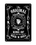 Moptrek ucts Elvis Presley 8x11.5 Tin Sign Black & White Established