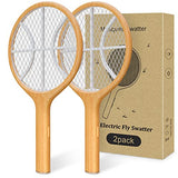 Endbug 2 Pack Electric Fly Swatter & Handheld Bug Zapper Racket for Indoor and Outdoor
