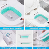 G GREENLY-AG Electric Sitz Bath for Hemorrhoids with Air Bubbler and Manual Option-Soothing Relief for Postpartum Care, Hemorrhoids Pain and Prostate