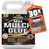 PetraTools Max Mulch Glue for Landscaping Concentrate Covers (6000-1200 sq ft), Mulch Binder Glue, Pea Gravel, Mulch for Garden, Mulch for Landscaping, Landscape Rock Glue, Gravel Glue & Lock (1 Gal)