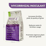 Myco Bliss - Mycorrhizal Inoculant for Plants - 5 Superior Strains - Organic Mycorrhizae Root Enhancer - Increases Nutrient Absorption & Crop Yields (1lb, Granular)