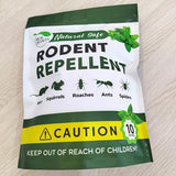 REALPETALED Natural Rodent Repellent Pouches: Mouse and Spider Repellent Indoor - Peppermint Oil to Repel Mice and Rats - Stay Away Rodent Repellent for House Basement Outdoor - 10 Pouches