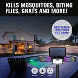 Monster Solar Bug Zapper 2in1 Solar Flood Light Solar Bug Zapper Electric Mosquito Zappers 1200V High Powered Pest Control Mosquito Zapper