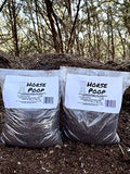 Horse Poop, 100% Natural Aged Unpasteurized Composted Manure and Sifted Premium Garden Fertilizer for Plants, Compost Tea and Mushroom Substrate