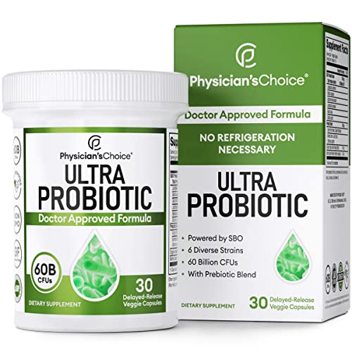 Ultra Probiotic - 60B SBO Probiotic - 6 Strains - Soil Based - Advanced Probiotic Users - Probiotics for Women & Men - Digestive Health - Supports Occasional Constipation, Gas & Bloating