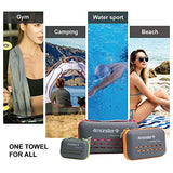 4Monster Camping Towels Super Absorbent, Fast Drying Microfiber Travel Towel, Quick Dry Ultra Soft Compact Gym Towel for Swimming Beach Hiking Yoga Travel Sports Backpack (71.00" x 35.00", Purple)
