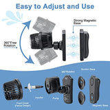 hygger 2100 GPH Aquarium Wave Maker Pump with Strong Magnetic Suction Base, Ultra-quiet 360 Degree Rotating Submersible Power Head, for 75-130 Gal Freshwater Saltwater Tank