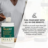 RSP NUTRITION TrueFit Meal Replacement Shake Protein Powder, Grass Fed Whey + Organic Fruits & Veggies, Keto, Fiber & Probiotics, Non-GMO, Gluten Free