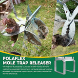 Mole Trap Releaser, Universal Mole Trap Resetter for Lawns, Design for Mole Scissor Trap, Galvanized Steel Mole Trap Tool(Reusable)