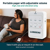 Lunderg Early Alert Bed Alarm for Elderly Adults - Wireless Bed Sensor Pad & Pager - with Pre-Alert Smart Technology - Bed Alarms and Fall Prevention for Elderly and Dementia Patients