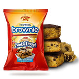 Prime Bites Protein Brownie from Alpha Prime Supplements, 16-17g Protein, 5g Collagen, Delicious Guilt-Free Snack,12 bars per box (My Cookie Dough Bites)