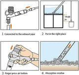 Aquarium Gravel Cleaner Fish Tank Kit Long Nozzle Water Changer for Water Changing and Filter Gravel Cleaning with Air-Pressing Button and Adjustable Water Flow Controller- BPA Free