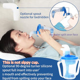 Ehucon Dysphagia Regulating Drinking Cup for Swallowing and Disorders People,Dispenses 5cc or 10cc of Liquid Each Time,No Thickener is Used.Helps to Prevent Choking