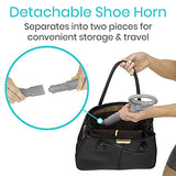 Vive Sock Aid Device for Seniors and Shoe Horn Kit - Sock Puller Aid Easy On and Off - Shoe Horn Long Handle - Adjustable