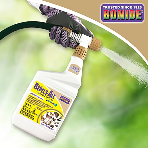 Bonide Repels-All Animal Repellent, 32 oz Ready-to-Spray Outdoor Pest Garden Deer & Rabbit Control, People & Pet Safe