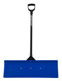 EarthWay Polar Tech 91024 24" Professional Snow Pusher with Fiberglass Shaft, Snow Shovel for driveways, Snow Pusher for Tall People, D-Shaped Handle, and Quick Assembly