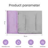 Heating Pad Microwavable with Washable Cover, 8 x 12 Multipurpose Microwave Heating Pad for Neck and Shoulders, Moist Heat Bean Bag Warm Compress for Knee, Muscles, Joints, Wrist, Abdomen (Purple)