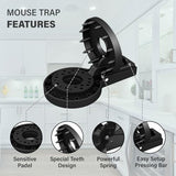 Gearshark Reusable Round Snap Mousetraps | Mouse Catcher Quick Effective Snap Mouse Trap Indoor & Outdoor for Home | Safer Snap Traps Easy to Clean & Setup Bait Reacting, 6 Pcs