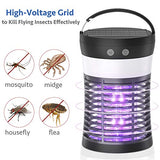 Mosquito Killer Lamp, ViViLarm Rechargeable Solar & USB Powered Bug Zapper, IP66 Waterproof Hanging Camping Lantern, Portable Insect Fly Pest Trap for Indoor Outdoor Backyard Patio Traveling Hiking